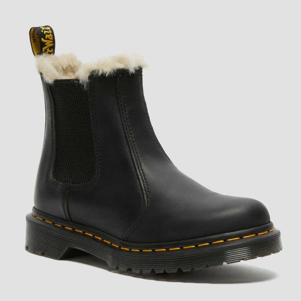 Dr Martens 2976 Leonore Faux Fur Chelsea boots